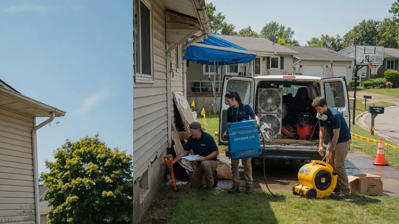Ceiling Leak Cleanup in Curtice, OH near me